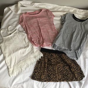 Old Navy 3 Tops and 1 Skirt (girls)